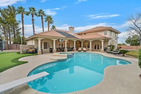 Lux 5Br Vegas Home W Pool, Spa, Games, Near Strip Las Vegas Exterior foto